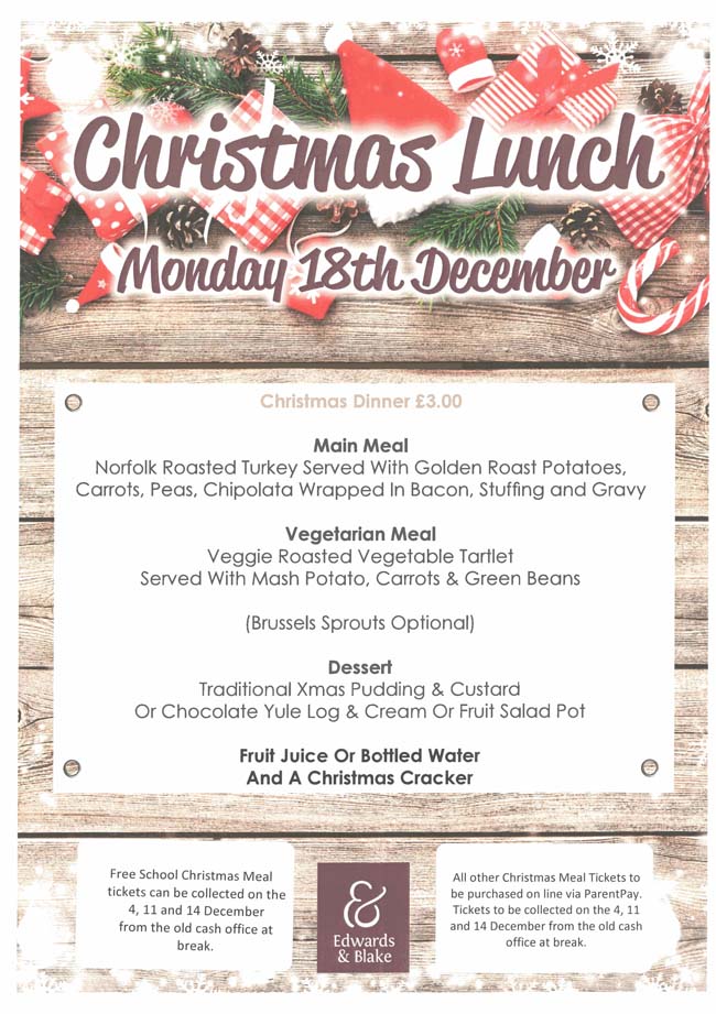 the astley cooper school christmas dinner menu traditional english christmas dinner menu